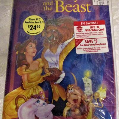 #66 VHS Disney's Beauty and the Beast, Never Opened