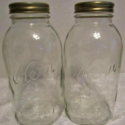 #71 Two Canning Jars, Half Gallon, Regular mouth