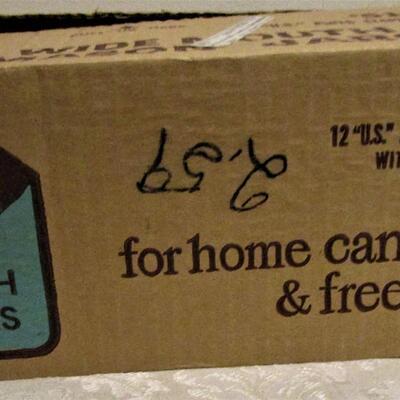 #77 Twelve Pint size canning jars, regular mouth