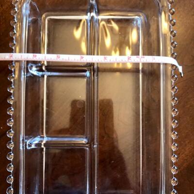 vintage serving dish with decorative edge