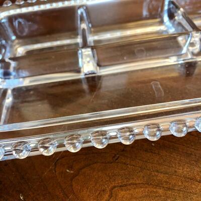 vintage serving dish with decorative edge