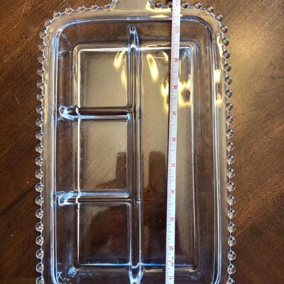 vintage serving dish with decorative edge