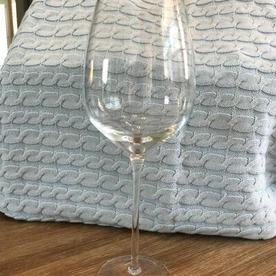 GIANT crystal wine glasses set of 4