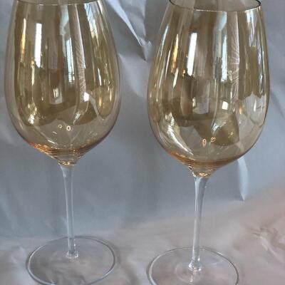 GIANT gold wine glassses