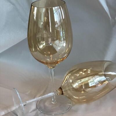 GIANT gold wine glassses