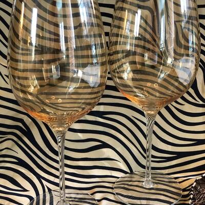 GIANT gold wine glassses