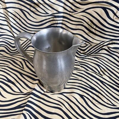 Vintage stainless steel water pitcher