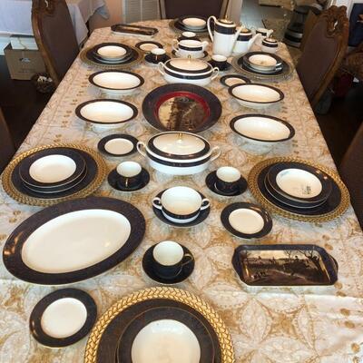 Vintage Ralph Lauren Wedge Wood Bone China King Charles Paisley 