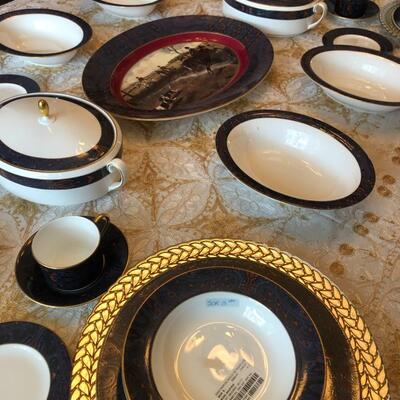 Vintage Ralph Lauren Wedge Wood Bone China King Charles Paisley 