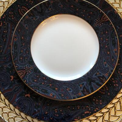 Vintage Ralph Lauren Wedge Wood Bone China King Charles Paisley 