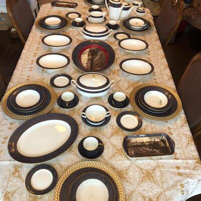 Vintage Ralph Lauren Wedge Wood Bone China King Charles Paisley 