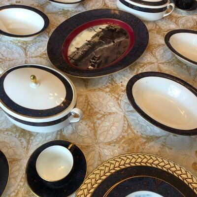 Vintage Ralph Lauren Wedge Wood Bone China King Charles Paisley 