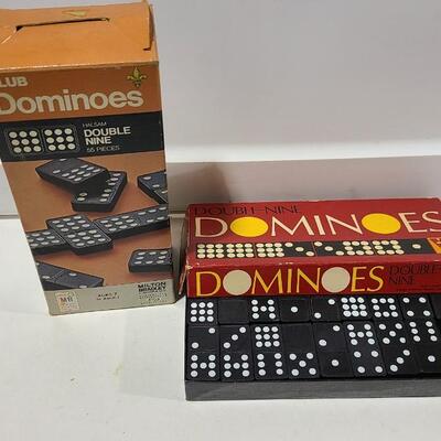 Vintage 2 Sets Dominos -Item #222