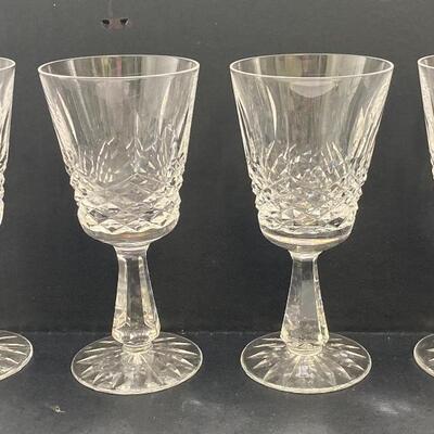 A2213 Set of 4 Waterford Crystal Lismore Claret Glasses