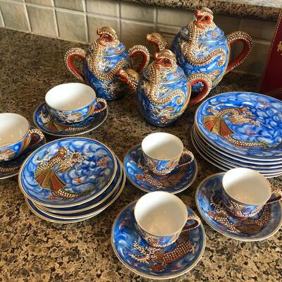 Vintage Japanese tea set 23 piece MINT