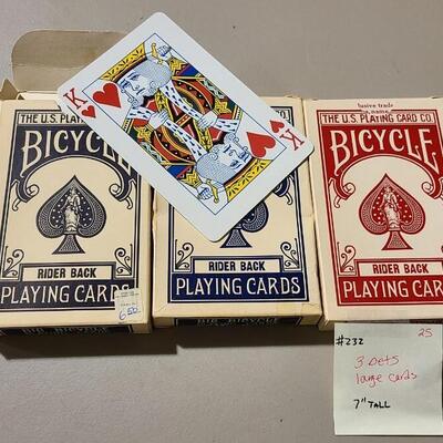 3 Sets Large Cards 7"T -Item #232
