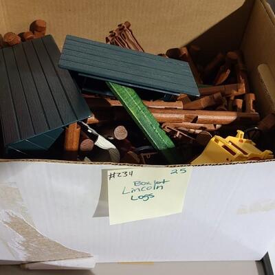 Box Lot of Lincoln Logs -Item #234