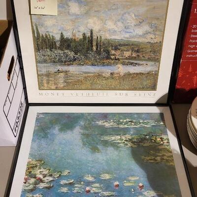 2 Monet Framed Prints 16" x 20" each  -Item #236