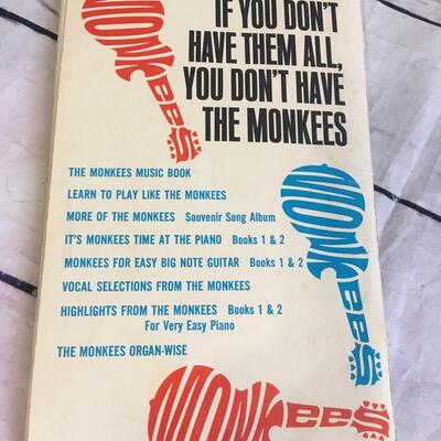 1967. Music Sheet Song Book Monkeys