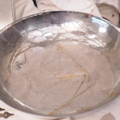 Lot 104 Hinges metal vintage bowls pail