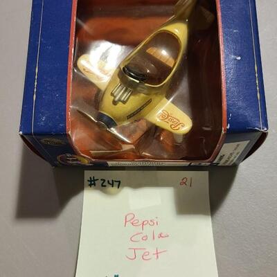 Pepsi CHECK Die-cast Pedal Plane -Item #247