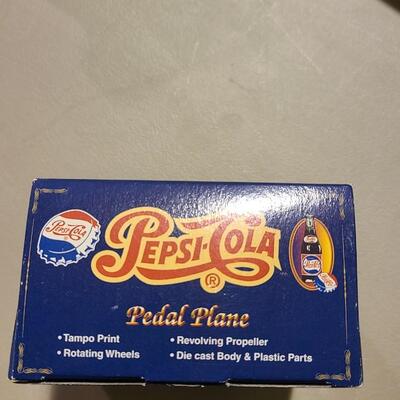 Pepsi CHECK Die-cast Pedal Plane -Item #247