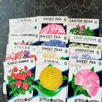 LOT 14     VINTAGE SEED PACKETS