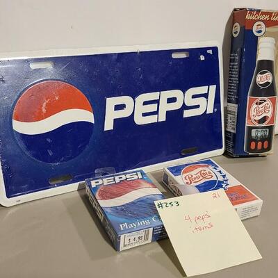 4 Pepsi Items -Item #253