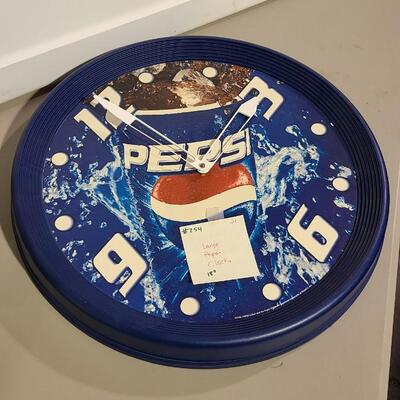 Large (18") Pepsi Clock -Item #254
