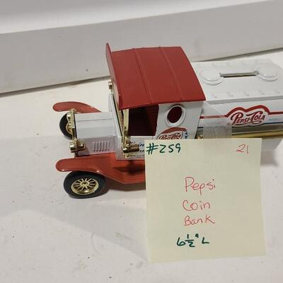 Die-cast Pepsi  Cola Coin Bank -Item #259