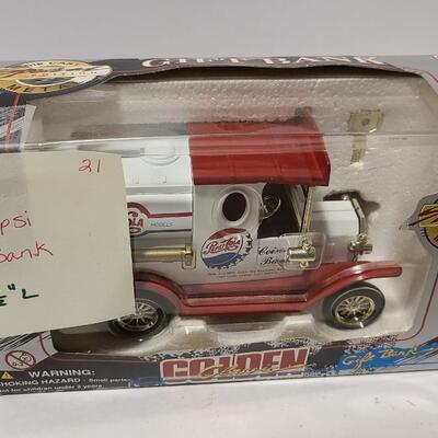 Die-cast Pepsi Cola Coin Bank -Item #265