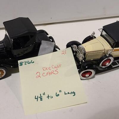 2 Die-cast Model Cars -Item #266