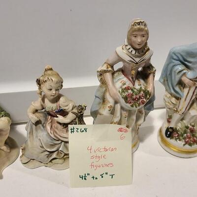 4 Victorian Style Figurines -Item #268