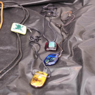 Lot 115 Bolo ties, cufflinks, Tie Bars, Dicroic Glass and other Jewelry