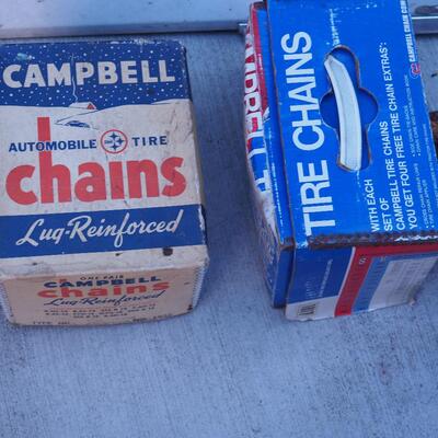 Lot 117 Vintage Car items and Chains