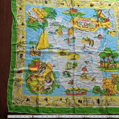Vintage Silk Wisconsin Scarf