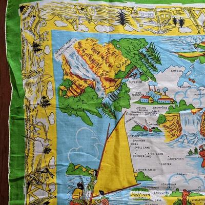 Vintage Silk Wisconsin Scarf