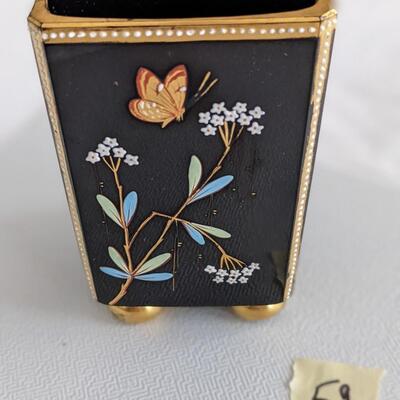 1880's Hand Painted enameled Art Nouveau