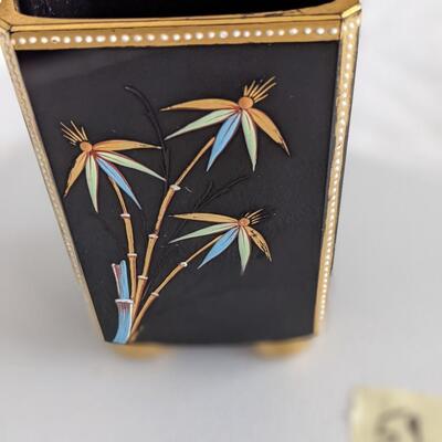 1880's Hand Painted enameled Art Nouveau