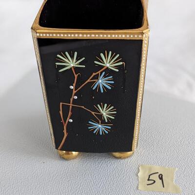 1880's Hand Painted enameled Art Nouveau
