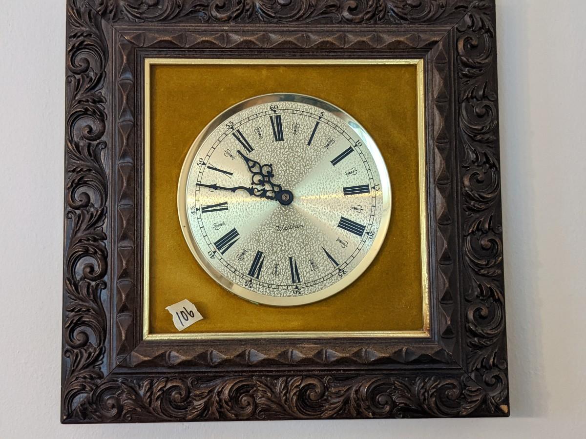 Vintage Waltham wall clock