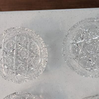 Beautiful and in excellent condition lead crystal set of 11 pieces