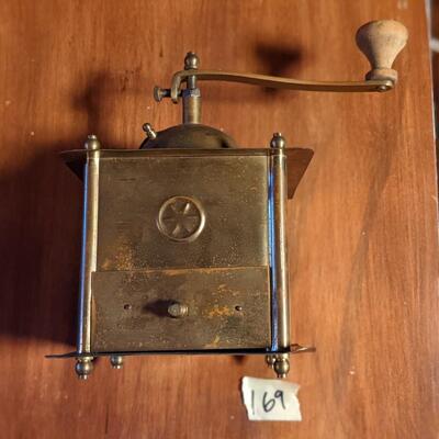 Antique coffee grinder