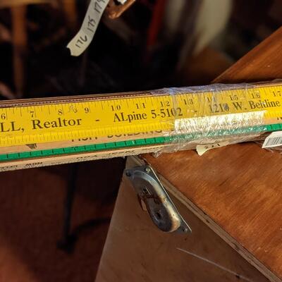Set of vintage yardsticks