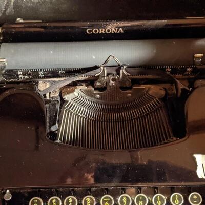 Antique Corona Standard portable typewriter