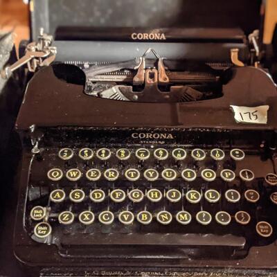 Antique Corona Standard portable typewriter