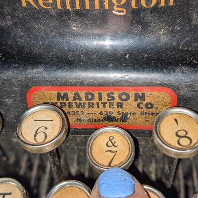 Antique Remington Portable Typewriter from Madison Typewriter Co
