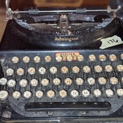 Antique Remington Portable Typewriter from Madison Typewriter Co