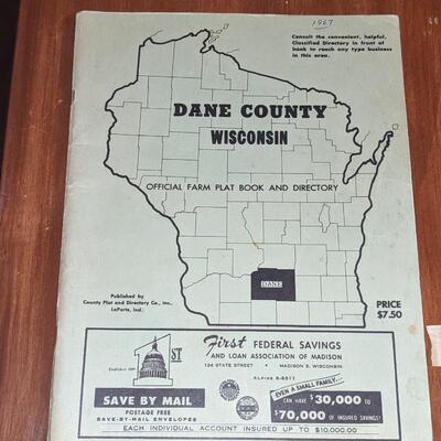 1957 Dane County Plat Book