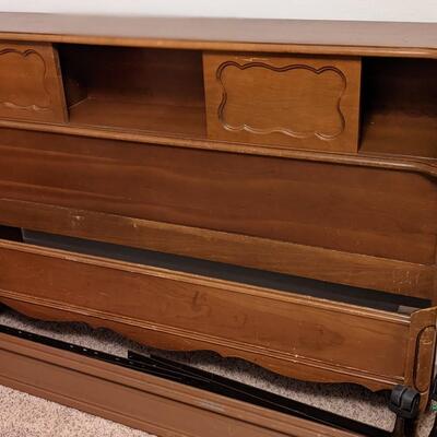 Vintage Double bed headboard and frame